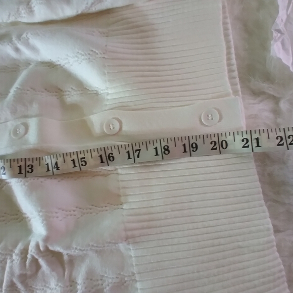 NWT Grace Karin white button down crop sweater XL - Picture 9 of 13